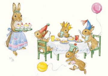 128 rabbit birthday party 0